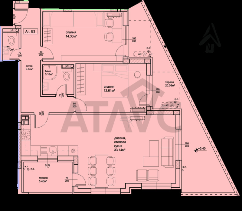 Te koop  2 slaapkamers Plovdiv , Christo Smirnenski , 136 m² | 10232113 - afbeelding [16]