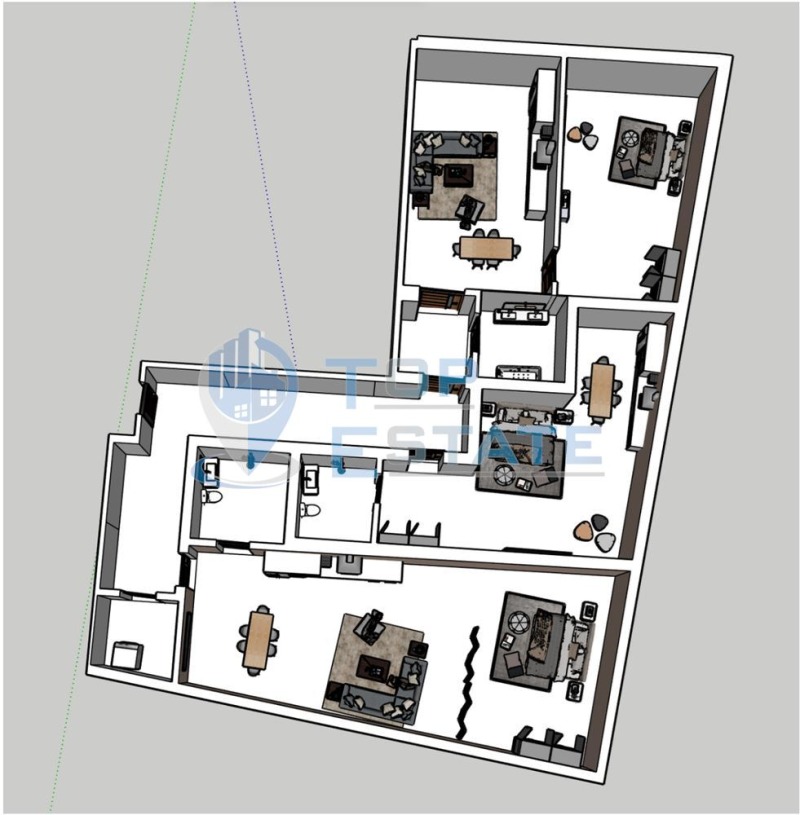 Продава  4-стаен град Велико Търново , Бузлуджа , 173 кв.м | 42741007 - изображение [3]