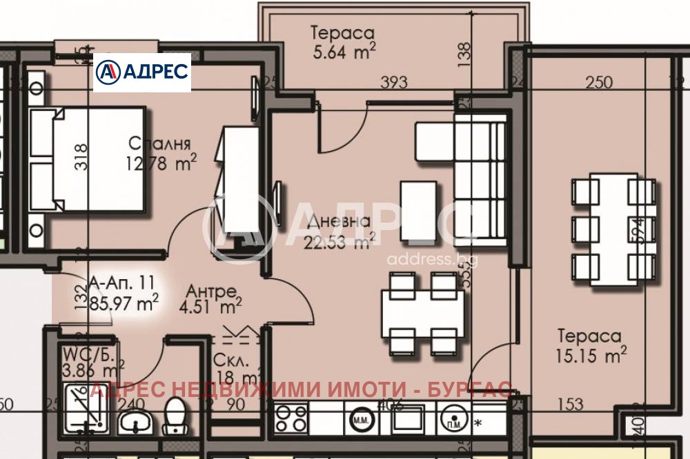 Продава 2-СТАЕН, гр. Бургас, Изгрев