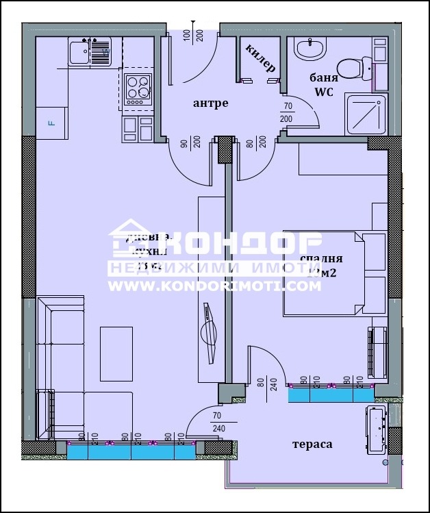 Продава 2-СТАЕН, гр. Пловдив, Остромила, снимка 9 - Aпартаменти - 47616066