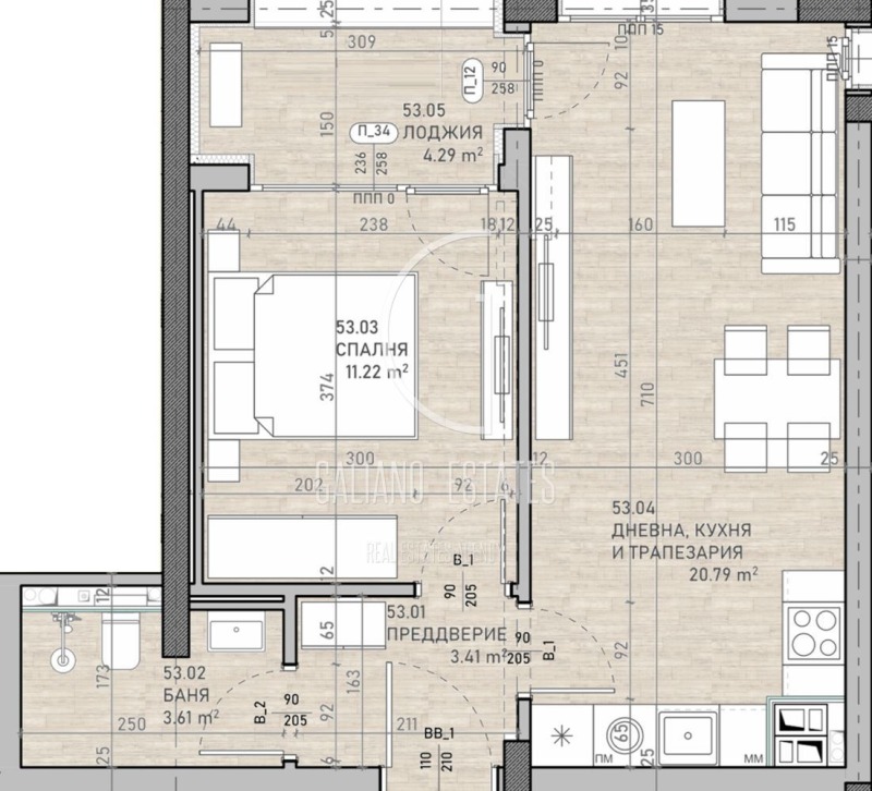 In vendita  1 camera da letto Sofia , Suhata reka , 64 mq | 39415367 - Immagine [2]