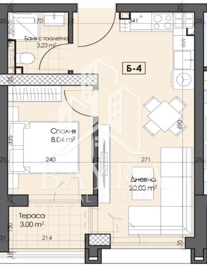 For Sale  1 bedroom Plovdiv , Karshiyaka , 53 sq.m | 56094026 - image [4]