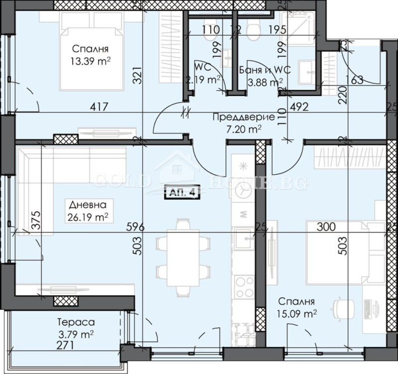 Продава 3-СТАЕН, гр. Пловдив, Тракия, снимка 6 - Aпартаменти - 48232606