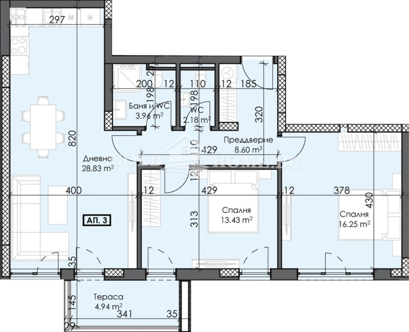 Продава 3-СТАЕН, гр. Пловдив, Тракия, снимка 7 - Aпартаменти - 48232606