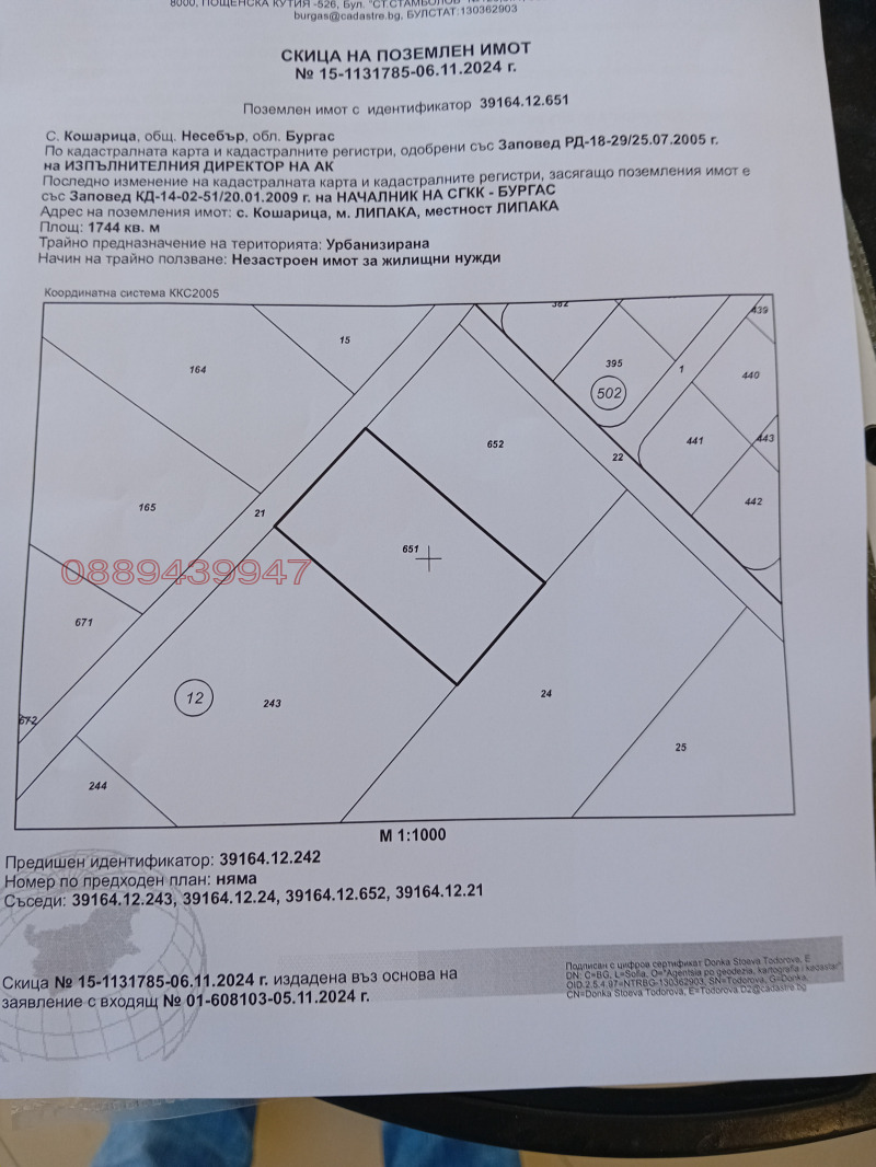 Eladó  Cselekmény régió Burgasz , Kosarica , 1750 négyzetméter | 73339005 - kép [2]