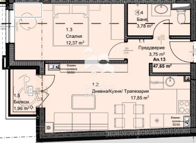 À venda  1 quarto Sofia , Ovtcha kupel , 57 m² | 51740541 - imagem [3]