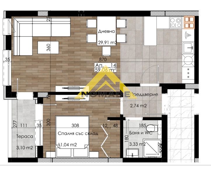 Til salg  1 soveværelse Plovdiv , Ostromila , 68 kvm | 68763827 - billede [15]