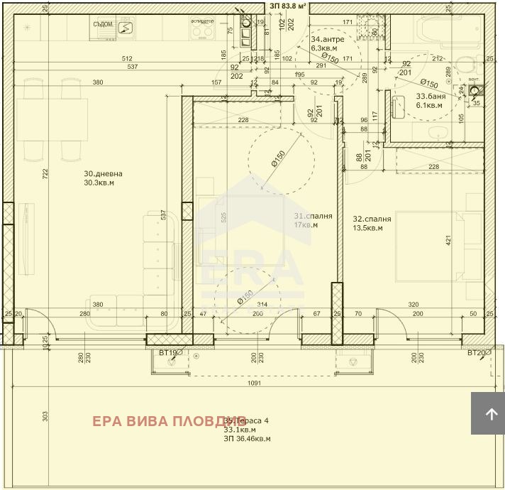 Продава 3-СТАЕН, гр. Пловдив, Остромила, снимка 14 - Апартаменти - 55803351