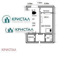 1 спальня Западен, Пловдив 1