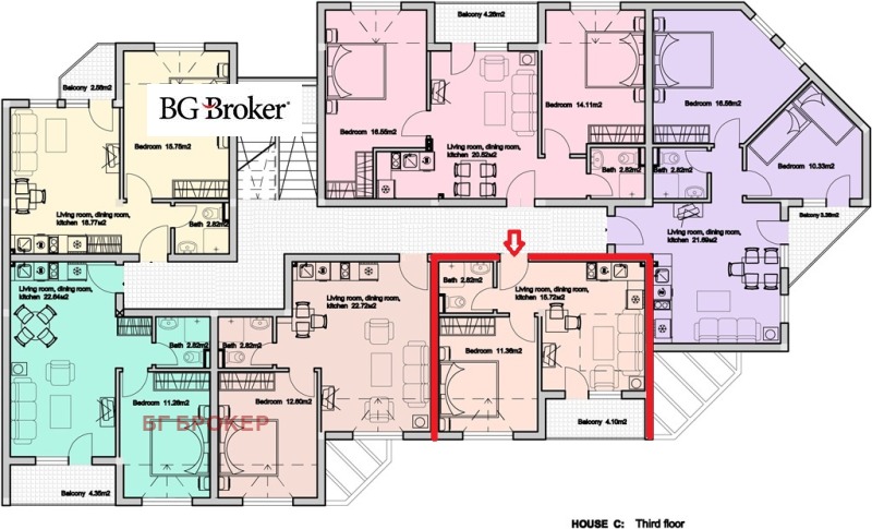 Продава  2-стаен област София , с. Нови хан , 52 кв.м | 64518729 - изображение [11]