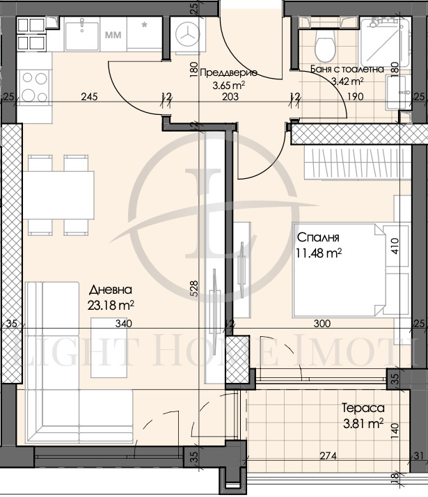 Продава 2-СТАЕН, гр. Пловдив, Гагарин, снимка 4 - Aпартаменти - 49300967