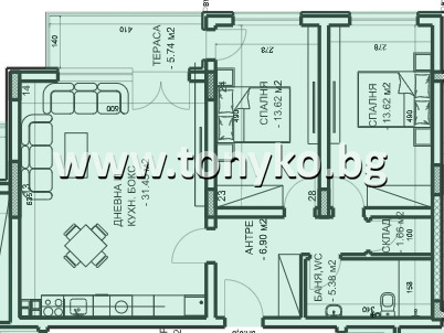 Продава 3-СТАЕН, гр. Пловдив, Западен, снимка 5 - Апартаменти - 54855382