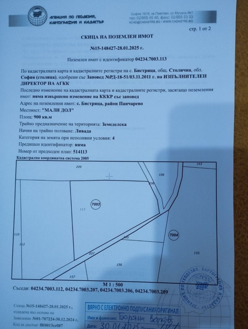 Продается  Сюжет София , Бистрица , 900 кв.м | 82902044