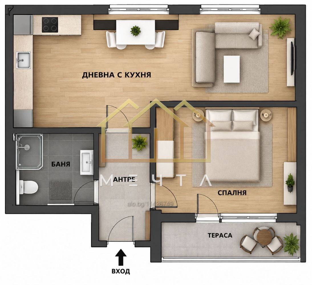 Продава 2-СТАЕН, гр. Пловдив, Младежки Хълм, снимка 5 - Апартаменти - 56091169