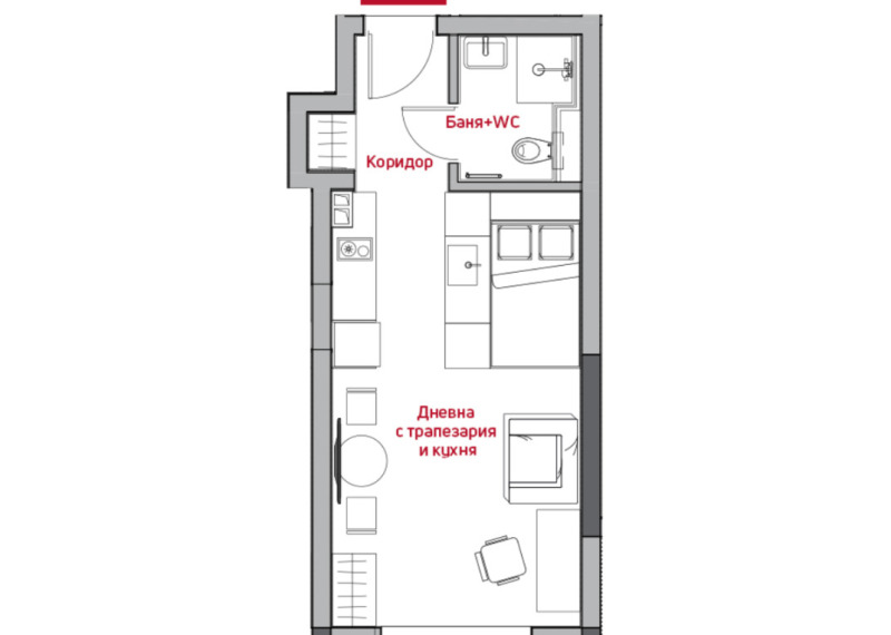 Продава 1-СТАЕН, гр. София, Център, снимка 4 - Апартаменти - 53532656