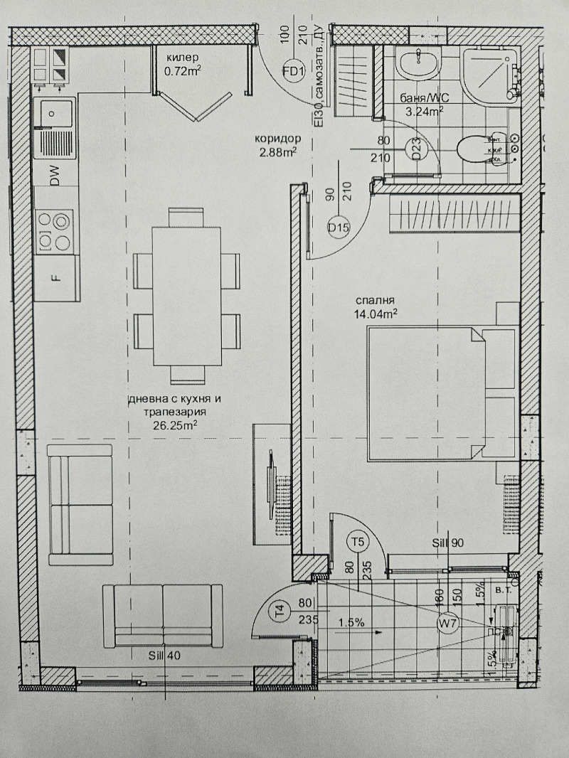 Продава  2-стаен, град Варна, Възраждане 1 •  105 000 EUR • ID 54321998 — holmes.bg - [1] 