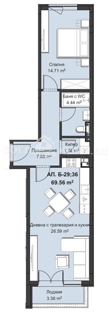 Продава 2-СТАЕН, гр. Пловдив, Христо Смирненски, снимка 7 - Апартаменти - 54301652