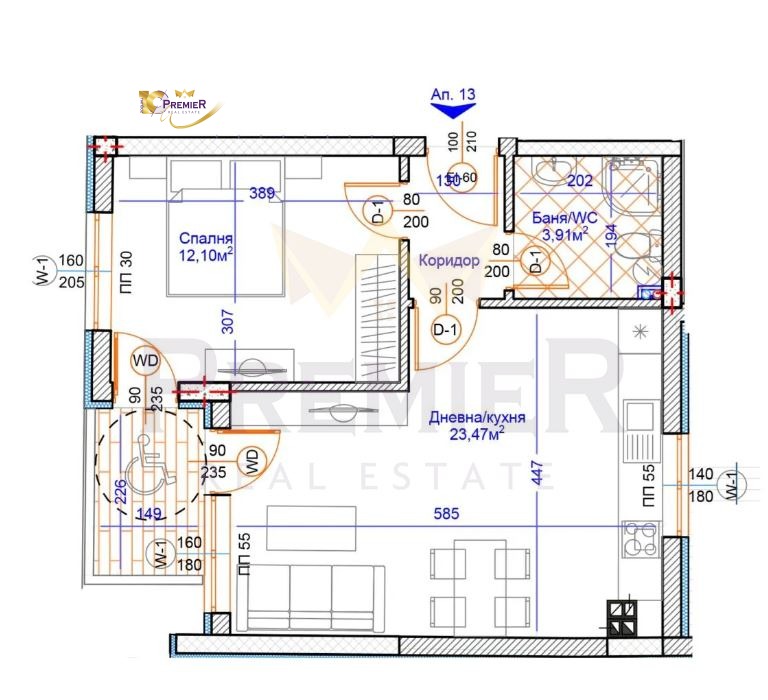 Продава 2-СТАЕН, гр. Варна, Център, снимка 1 - Aпартаменти - 48812465