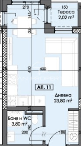 Te koop  Studio Plovdiv , Trakija , 42 m² | 40906211 - afbeelding [2]