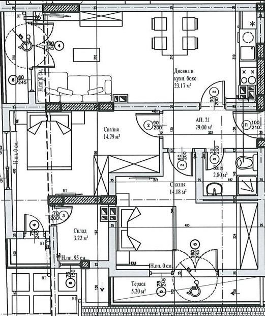Na prodej  2 ložnice Sofia , Manastirski livadi , 92 m2 | 51790048 - obraz [4]