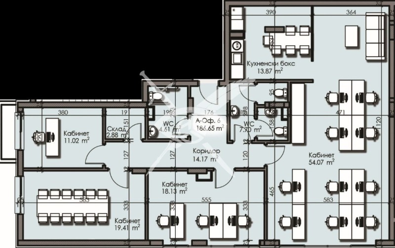 À vendre  Bureau Bourgas , Izgrev , 186 m² | 92569851 - image [2]