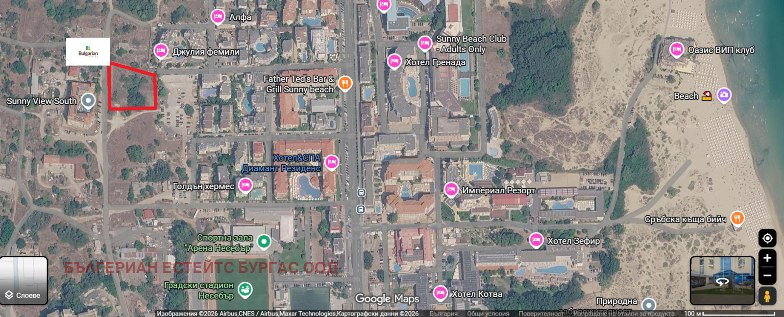 Продава ПАРЦЕЛ, к.к. Слънчев бряг, област Бургас, снимка 4 - Парцели - 55572906