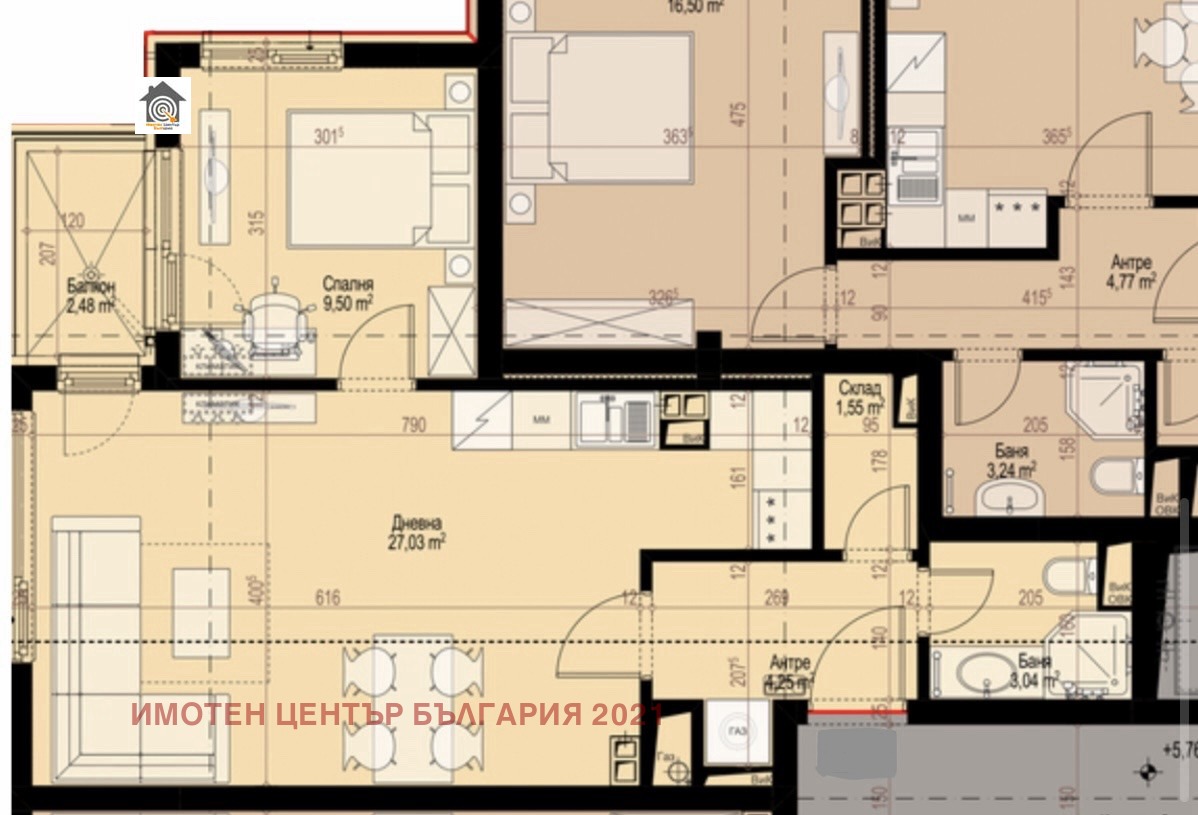 Продава 2-СТАЕН, гр. София, Манастирски ливади, снимка 4 - Апартаменти - 53649735