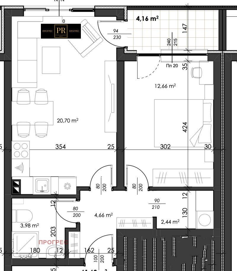 For Sale  1 bedroom Plovdiv , Karshiyaka , 73 sq.m | 85473298 - image [13]