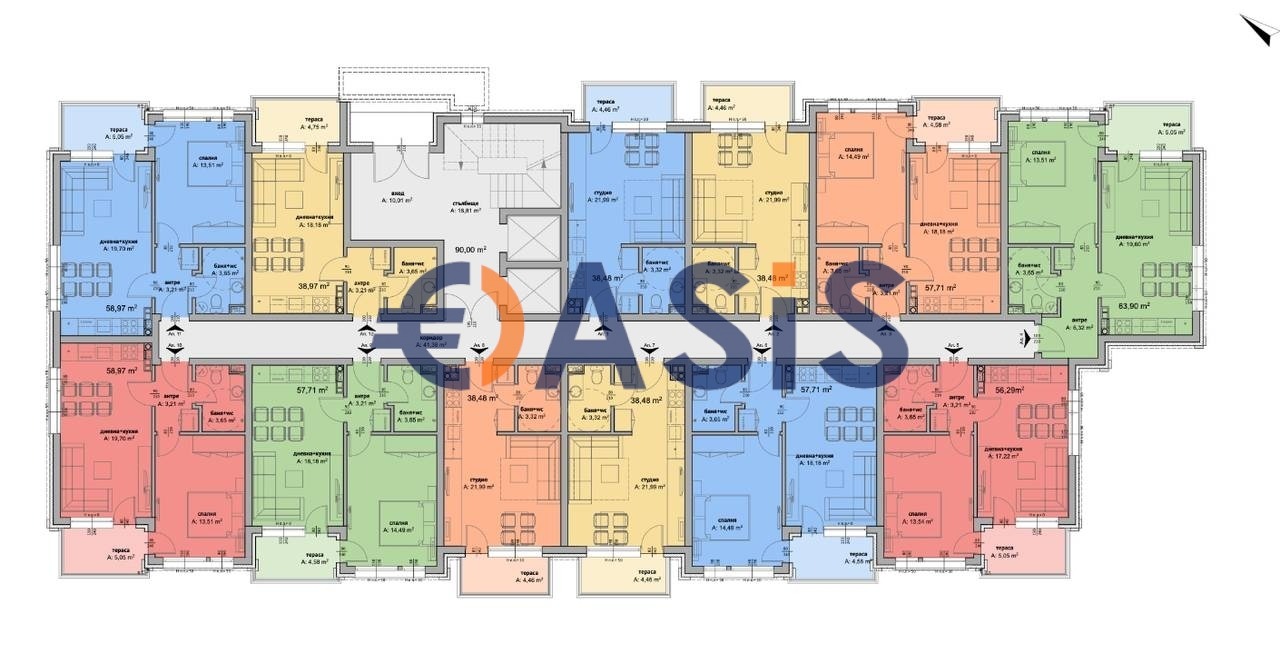 Продава 2-СТАЕН, к.к. Слънчев бряг, област Бургас, снимка 9 - Апартаменти - 53796974