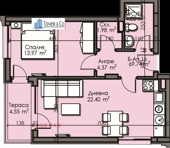 Продава 2-СТАЕН, гр. Бургас, Изгрев, снимка 1 - Aпартаменти - 47573834