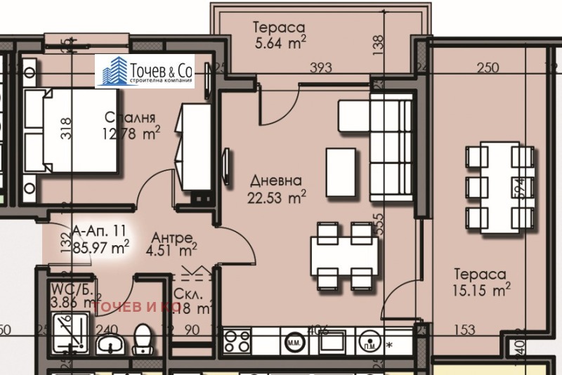 Продава 3-СТАЕН, гр. Бургас, Изгрев, снимка 3 - Aпартаменти - 47277819