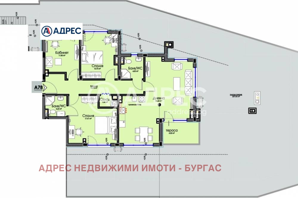 Продава МНОГОСТАЕН, гр. Бургас, област Бургас, снимка 3 - Апартаменти - 53793970