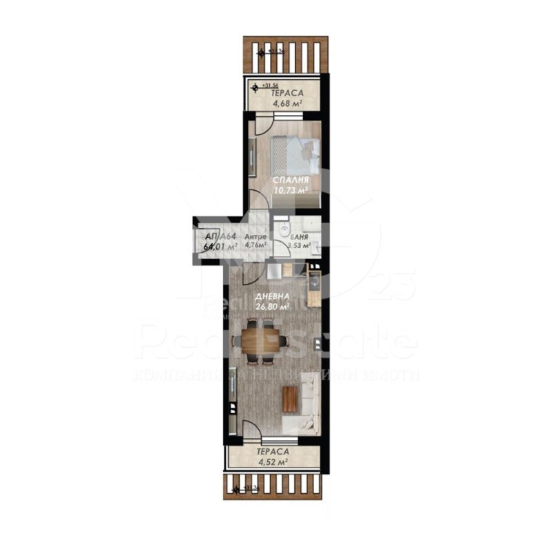 Продава  2-стаен град Пловдив , Гагарин , 78 кв.м | 43295658 - изображение [13]