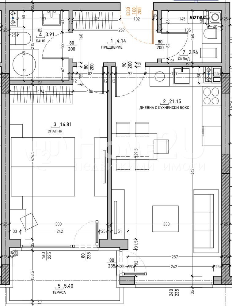In vendita  1 camera da letto Sofia , Malinova dolina , 70 mq | 87817807 - Immagine [7]