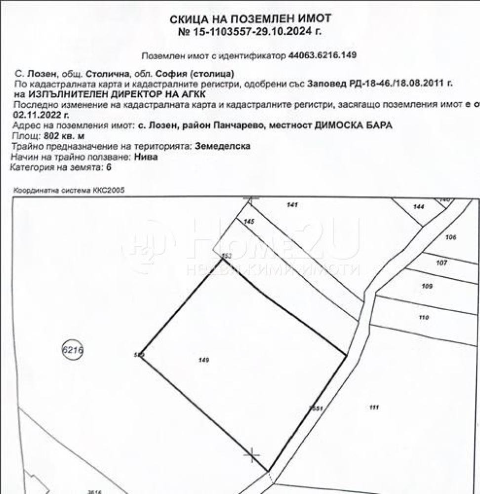 Продава ПАРЦЕЛ, гр. София, с. Лозен