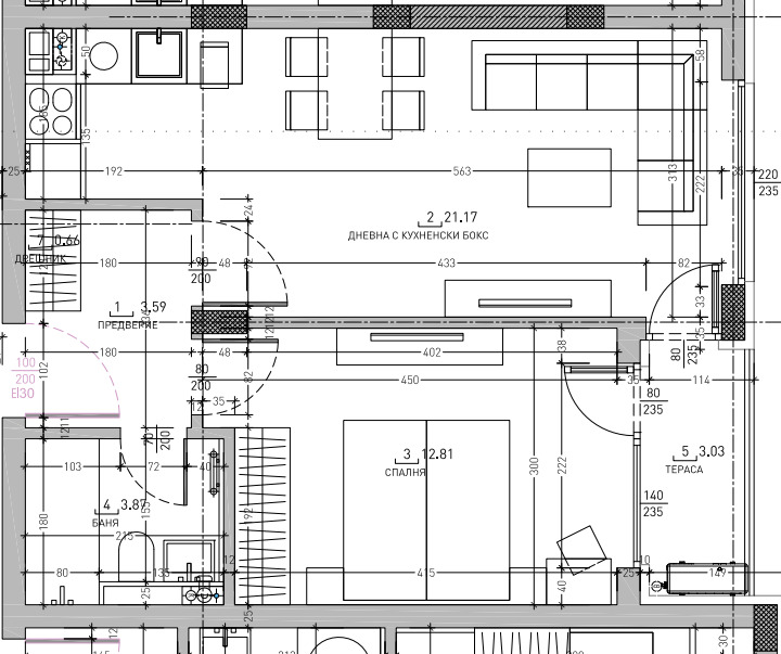 In vendita  1 camera da letto Sofia , Malinova dolina , 62 mq | 96810788 - Immagine [2]