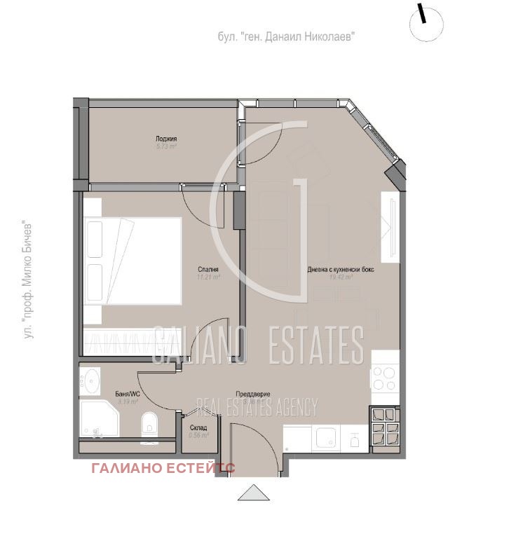 Продава  2-стаен град София , Оборище , 63 кв.м | 52808338 - изображение [3]
