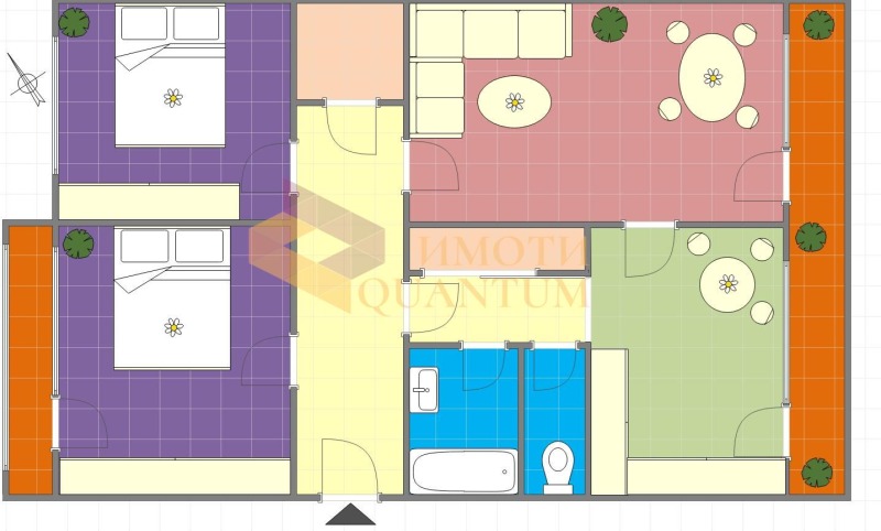 Продаја  2 спаваће собе Варна , Базар Левски , 100 м2 | 65128900 - слика [2]