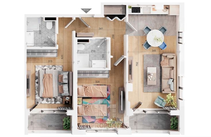 Продава  3-стаен, град Пловдив, Тракия •  154 326 EUR • ID 65576124 — holmes.bg - [1] 