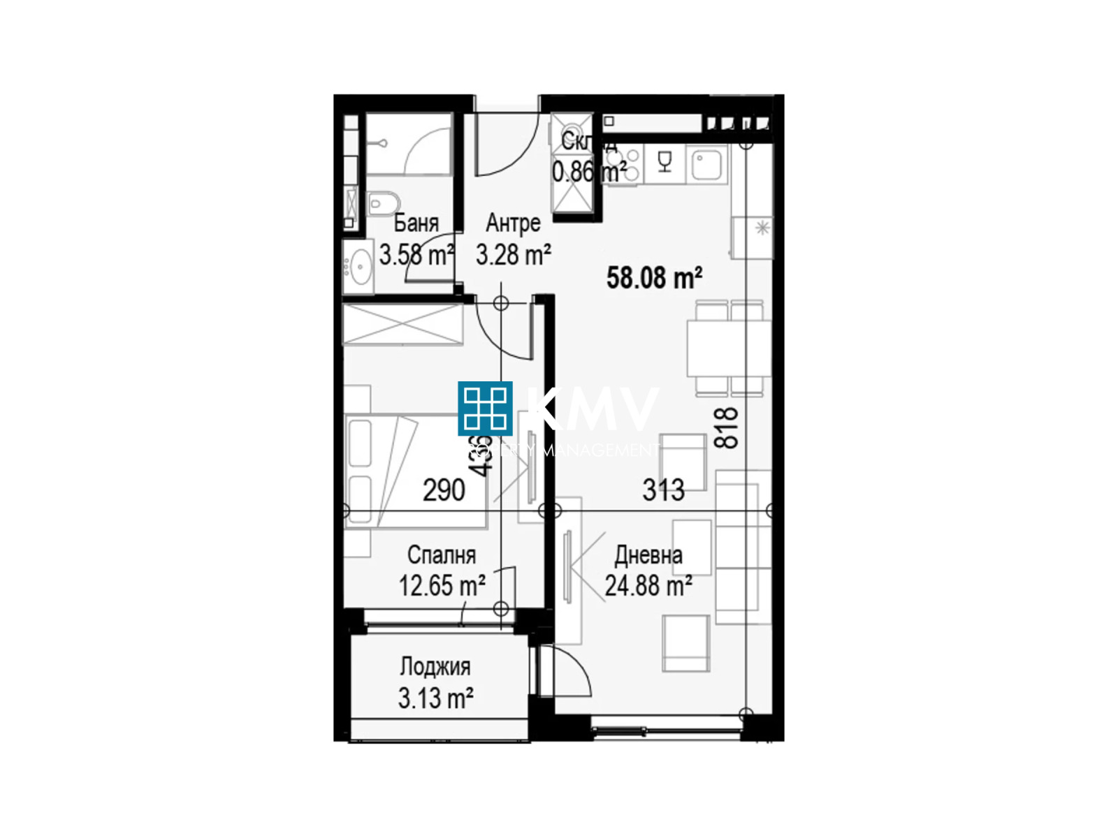 Продава 2-СТАЕН, гр. София, Банишора, снимка 3 - Апартаменти - 56710503