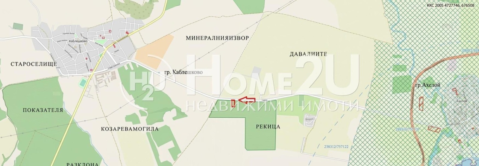 Продава ПАРЦЕЛ, гр. Каблешково, област Бургас, снимка 3 - Парцели - 54710697