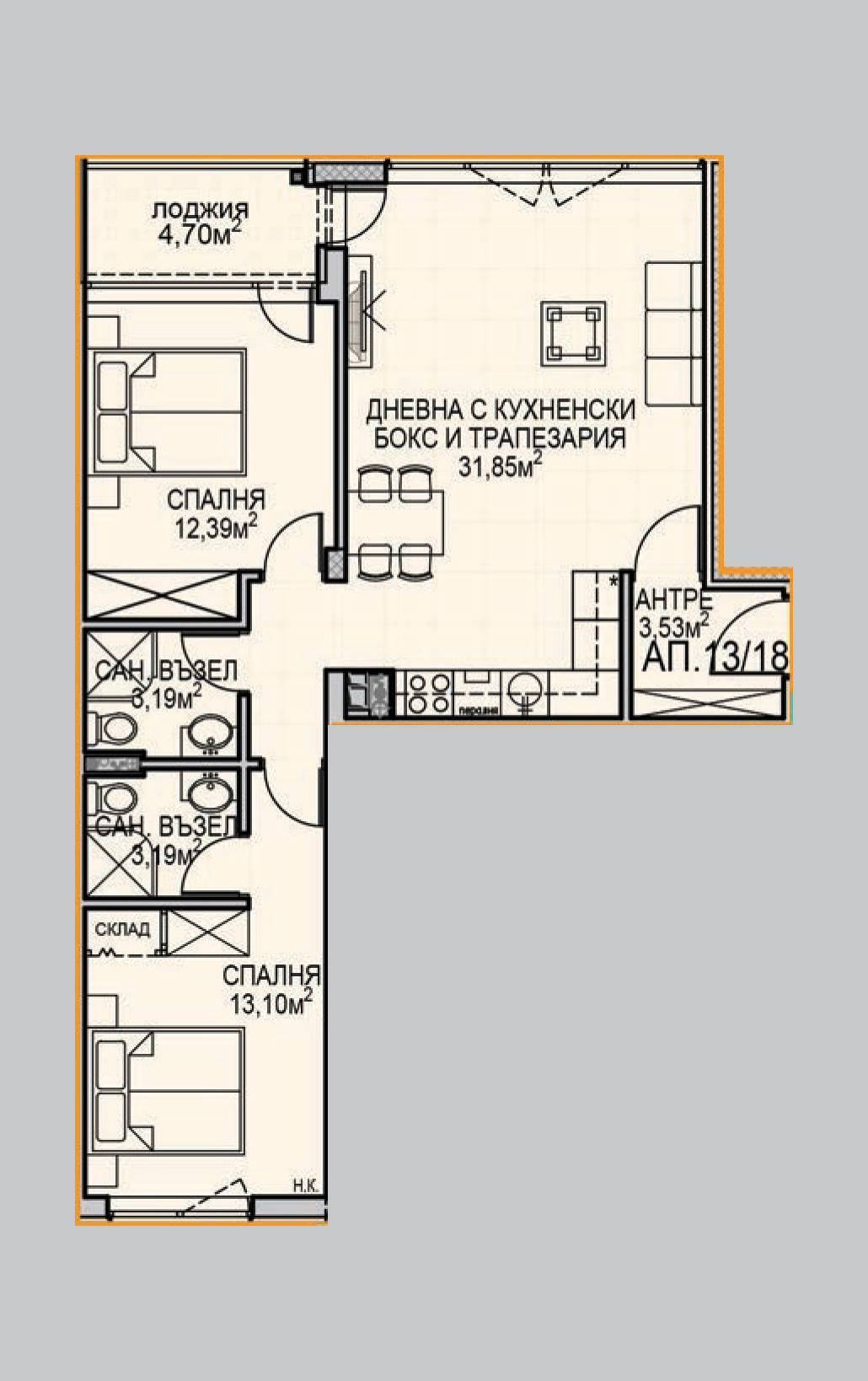 Продава 3-СТАЕН, гр. София, Обеля 2, снимка 2 - Апартаменти - 51343855