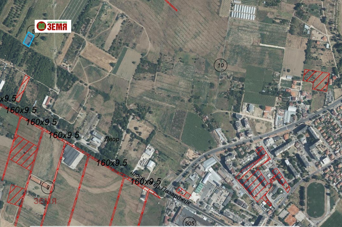 Продава ПАРЦЕЛ, гр. Пазарджик, Запад