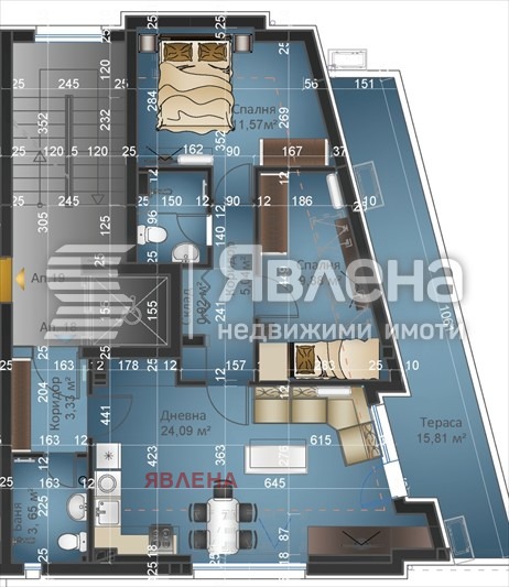 Продава 3-СТАЕН, гр. София, Люлин - център, снимка 1 - Aпартаменти - 46961032