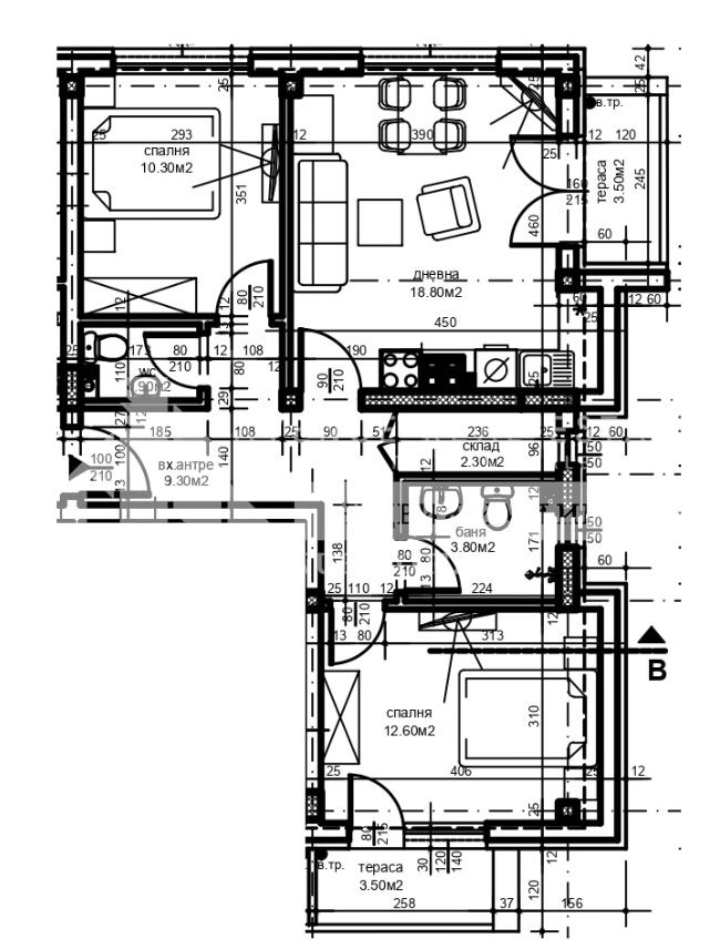 Продава 3-СТАЕН, гр. Пловдив, Христо Смирненски, снимка 3 - Aпартаменти - 49449772