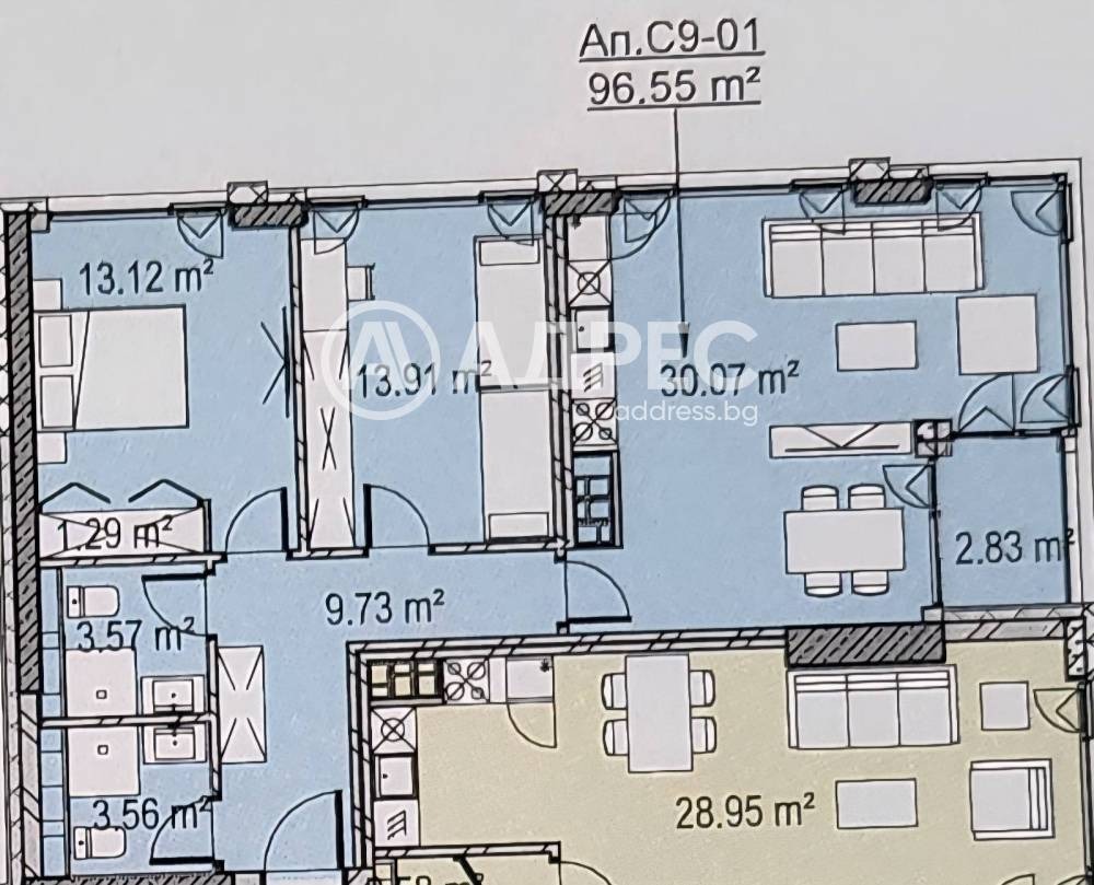 Продава 3-СТАЕН, гр. София, Дружба 1, снимка 4 - Апартаменти - 55923053