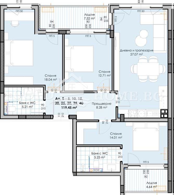 Продава 4-СТАЕН, гр. Пловдив, Гагарин, снимка 2 - Апартаменти - 53898709