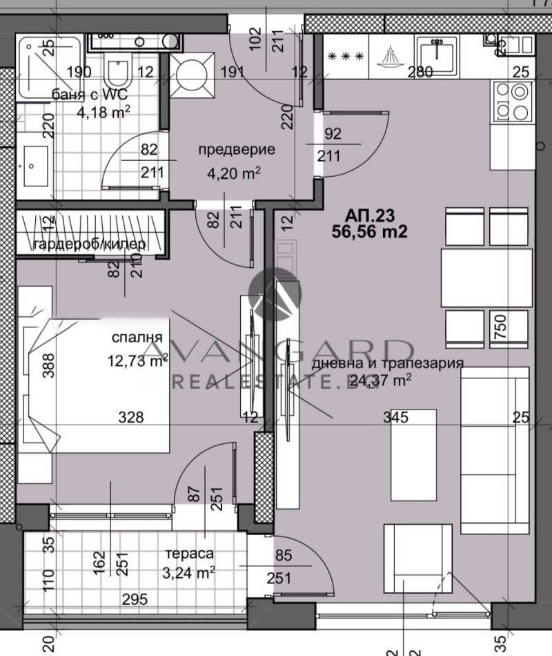 Продава  2-стаен град Пловдив , Тракия , 67 кв.м | 51296301 - изображение [4]