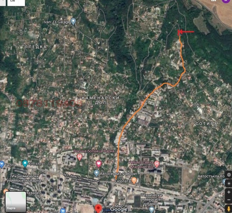 Продава ПАРЦЕЛ, гр. Варна, м-т Сотира, снимка 10 - Парцели - 52782299