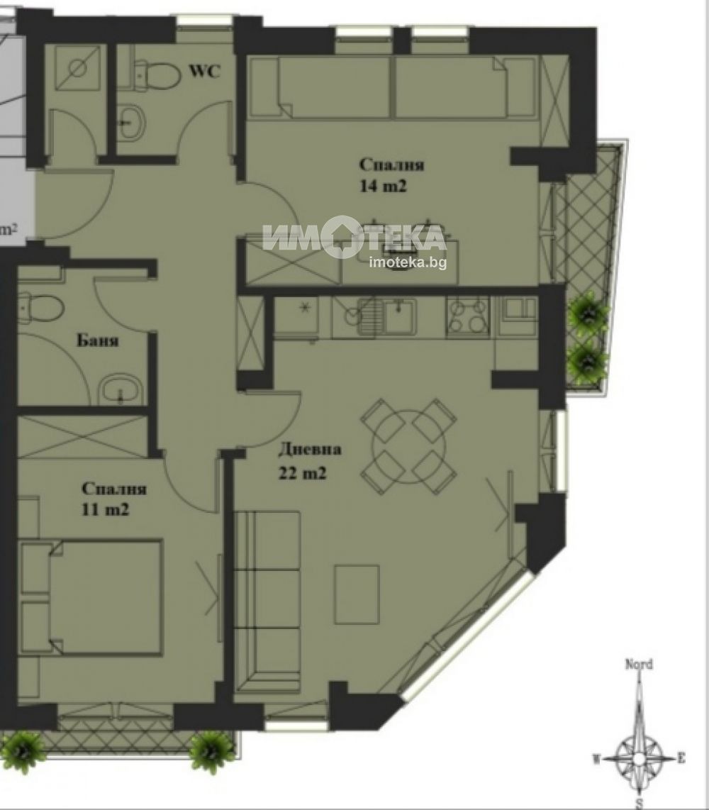 Продава 3-СТАЕН, гр. София, Банишора, снимка 2 - Апартаменти - 45277339